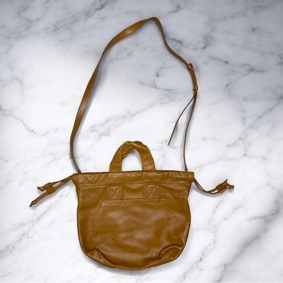 MADEWELL Piazza Tan Brown Leather Crossbody Adjustable Strap Hand Bag - Picture 5 of 14